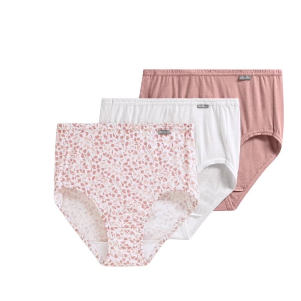 Jockey Elance Brief Panty 3 Pack Womens Underwear Size 8 / XL